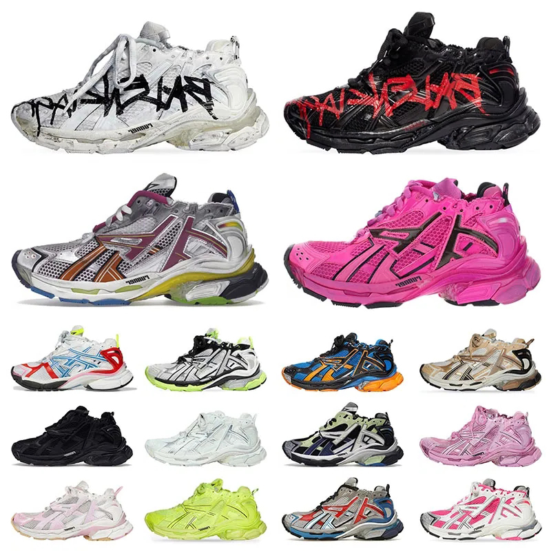 Designer Runner 7.0 Running Shoes Men Women Retro Paris Sneakers Transmit Sense Black White Deconstruction Jogging Hiking Outdoor Trainers Casual-image-936370303
