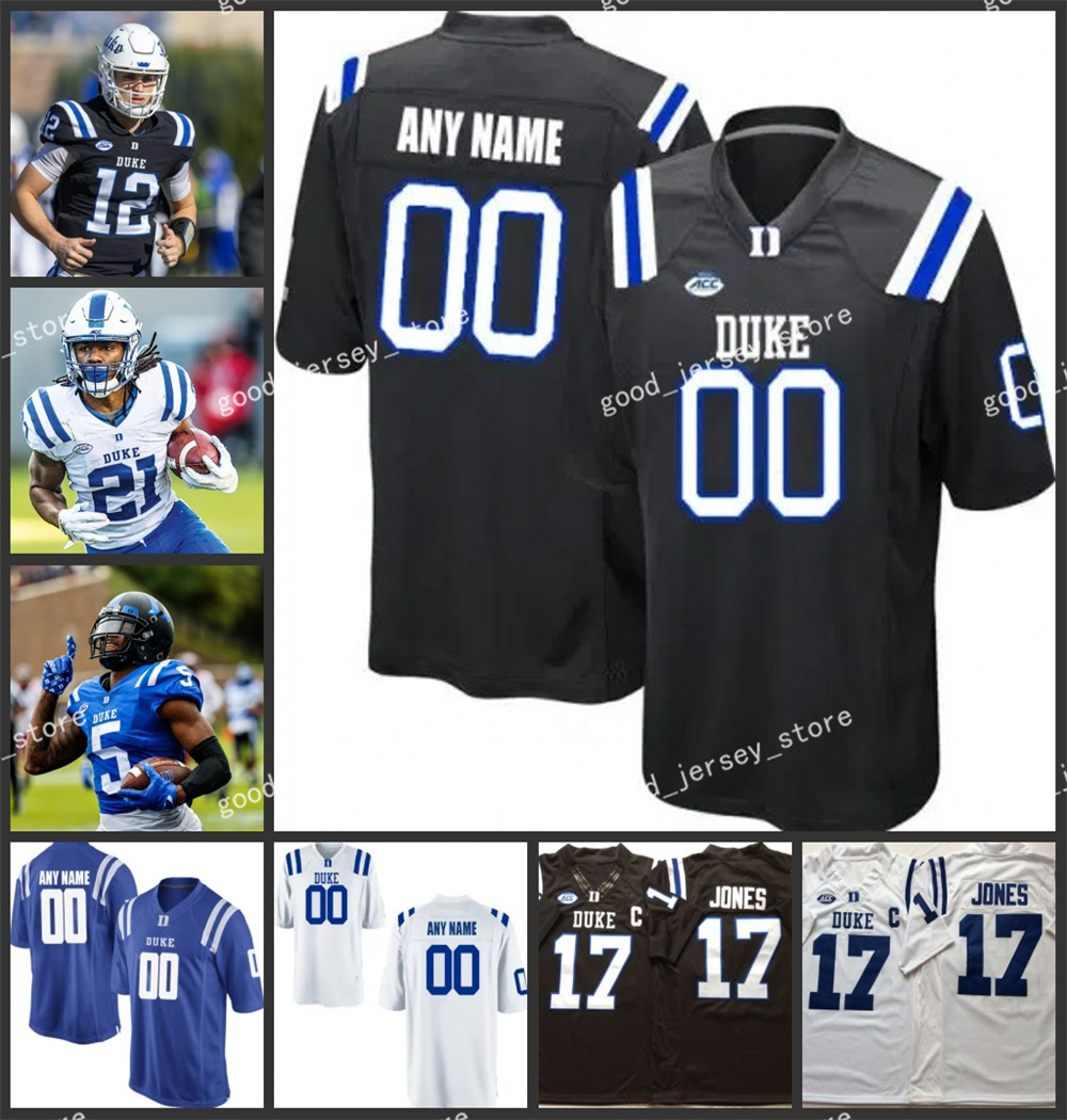 Custom NCAA S-6XL Duke Blue Devils College Football Jerseys Nick Morris Jr. Cole Carteaux Tre Freeman Victor Dimukeje Ja&#039;Mion Franklin Any N-image-936278183