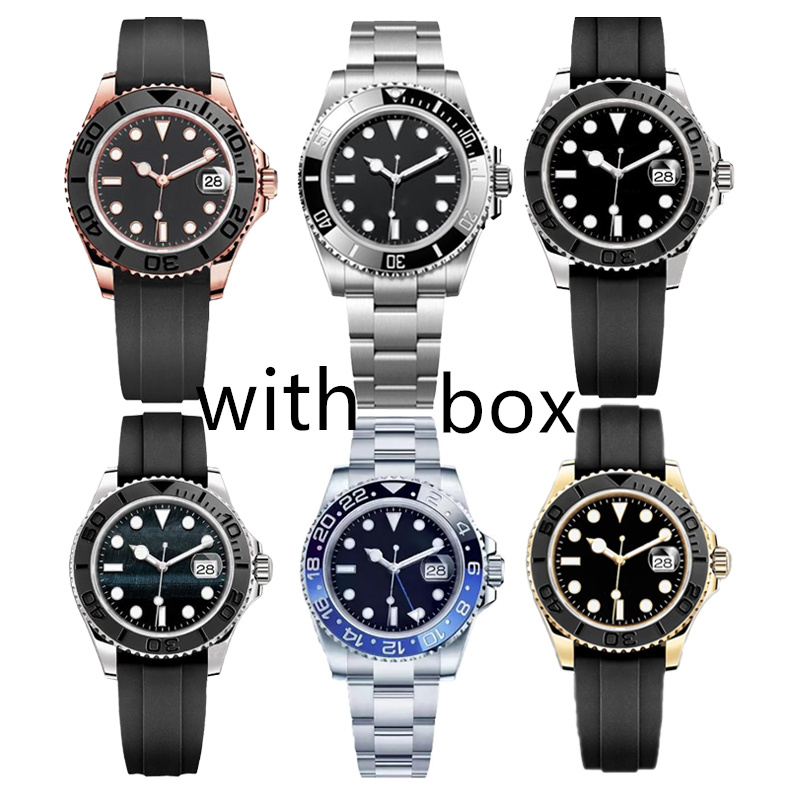 Automatic Machinery 2813 Men's Watch Sports Designer Watch Men's High Quality 40mm 904L Stainless Steel Ceramic Ring Waterproof Watch aaa Box Sapphire Luxury Watches 