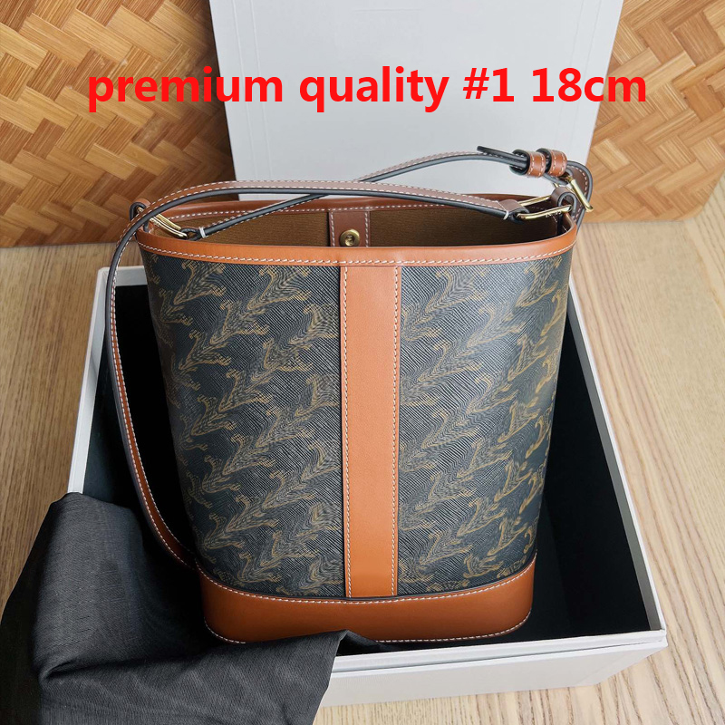 High quality Luxury the leather bucket bag Womens men Designer classic Drawstring shoulder fashion wallet buckets top handle purses handbag Cross-image-936813681