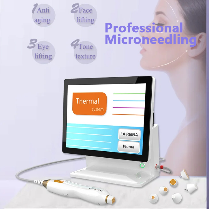 Hot Sale High Frequency RF Microneedle Fibroblast Skin Rejuvenation Collagen Remodeling Micro Needle Dot Matrix Face Lifting Portable Salo