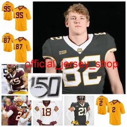 Minneso Gophers College Football Jerseys Jacob Clark Jersey Cole Kramer Samuel Pickerign Johnny Santaga Custom Stitched