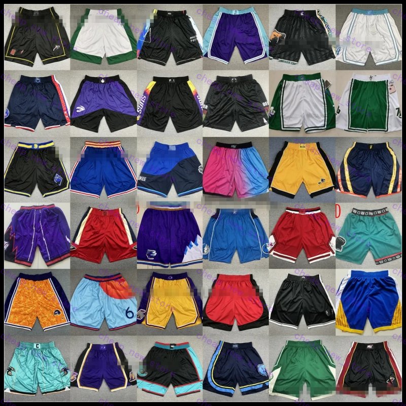 Stitched New City Basketball Shorts Elastic Waist Wade Harden James Morant Tatum Durant Butler Antetokounmpo Curry Doncic Leonard Booker Ingram S-image-937194499