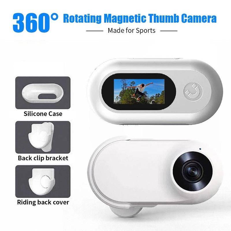 1080P Magnetic Thumb Mini Sport Ideal For Cycg Travel Sports Vlogging With Portable action Camera-image-1066323428