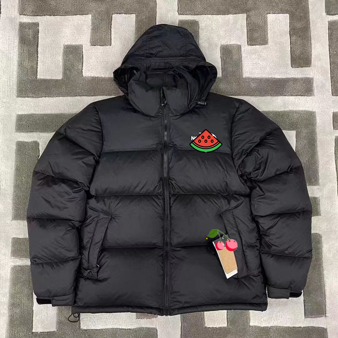 24SS Designer Puffer Down Vestes avec sweats à capuche Noir Winter Puffer Vestes chaudes Vêtements de sport personnalisés