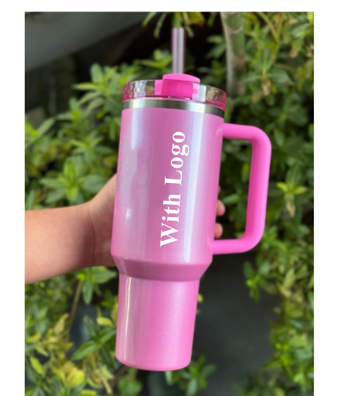 DHL Starbucks Winter Cosmo Pink Parade 1: 1 avec logo 40 oz Gobelets en acier inoxydable avec poignée couvercle pailles pastèque Moonshine tasses