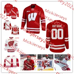 Wisconsin Jersey Ryan Suter K`Andre Miller Seamus Malone Custom Stitched Mens Youth 6 Peter Tischke 1 Jack Berry 20 Josh  Wisconsin Badgers Hockey Jerseys