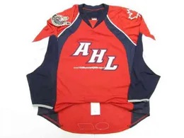 Custom 2008 Ahl All Star Game Binghamton Edge 1.0 7187 Hockey Jersey Stitch Add Any Number Name Mens Xs-6xl