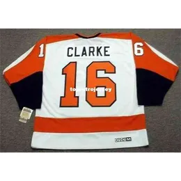 New Jerseys Mens Bobby Clarke 1974 Ccm Vintage Home Retro Hockey Jersey Vintage Long Sleeves