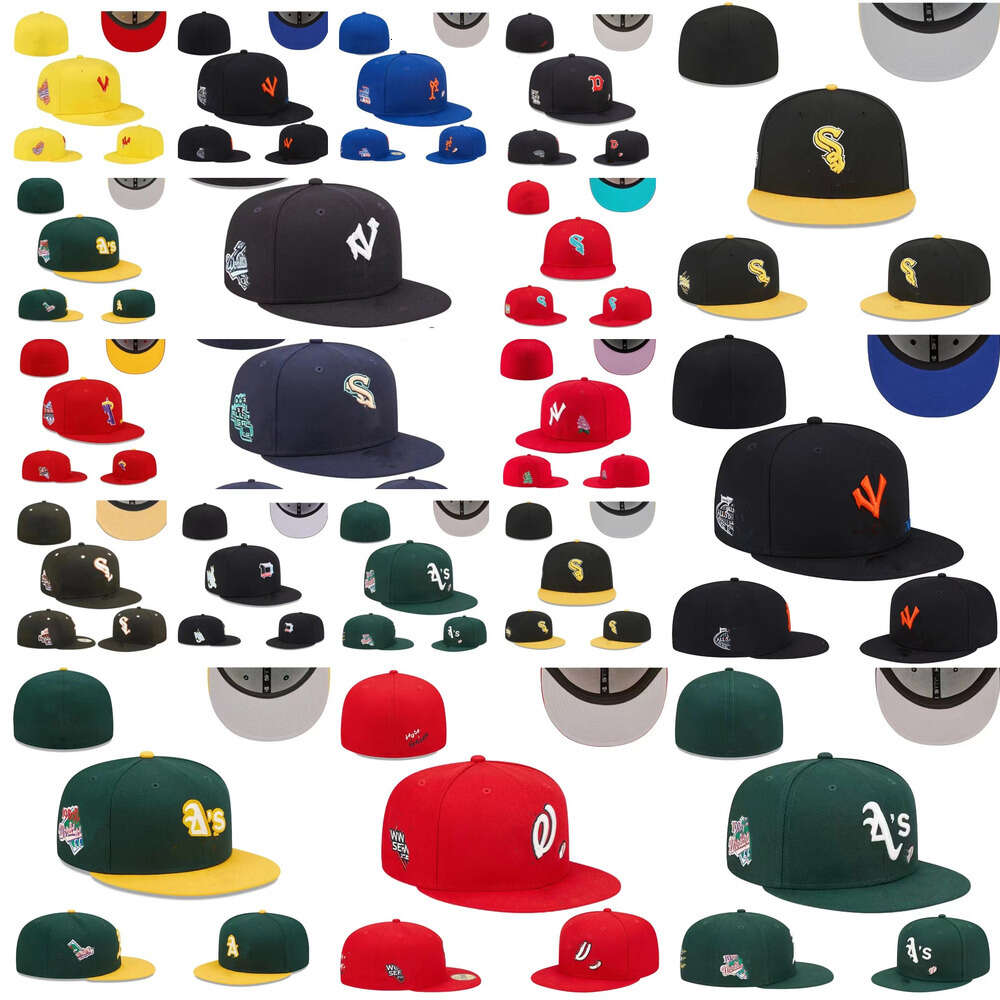 Fitted hats sizes Fit hat Baseball football Snapbacks ball Designer Flat hat Adjustable Embroidery Cotton Caps All Team Logo Outdoor Sports Close-image-882109204
