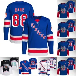 ``Rangers``88 Patrick Kane  2022-23 Reverse Retro Jersey Vladimir Tarasenko Adam Fox Igor Shesterkin Mika Zibanejad Artemi Panarin Chris