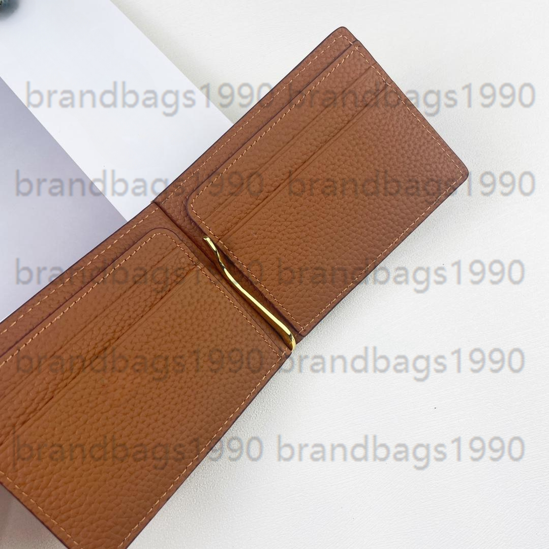 Cash Clip Designer Wallet Purse Togo Leather Cowskin Short Wallets Women Card holders Fashion Bags With Serial Number Dust Bag Box-image-937504460