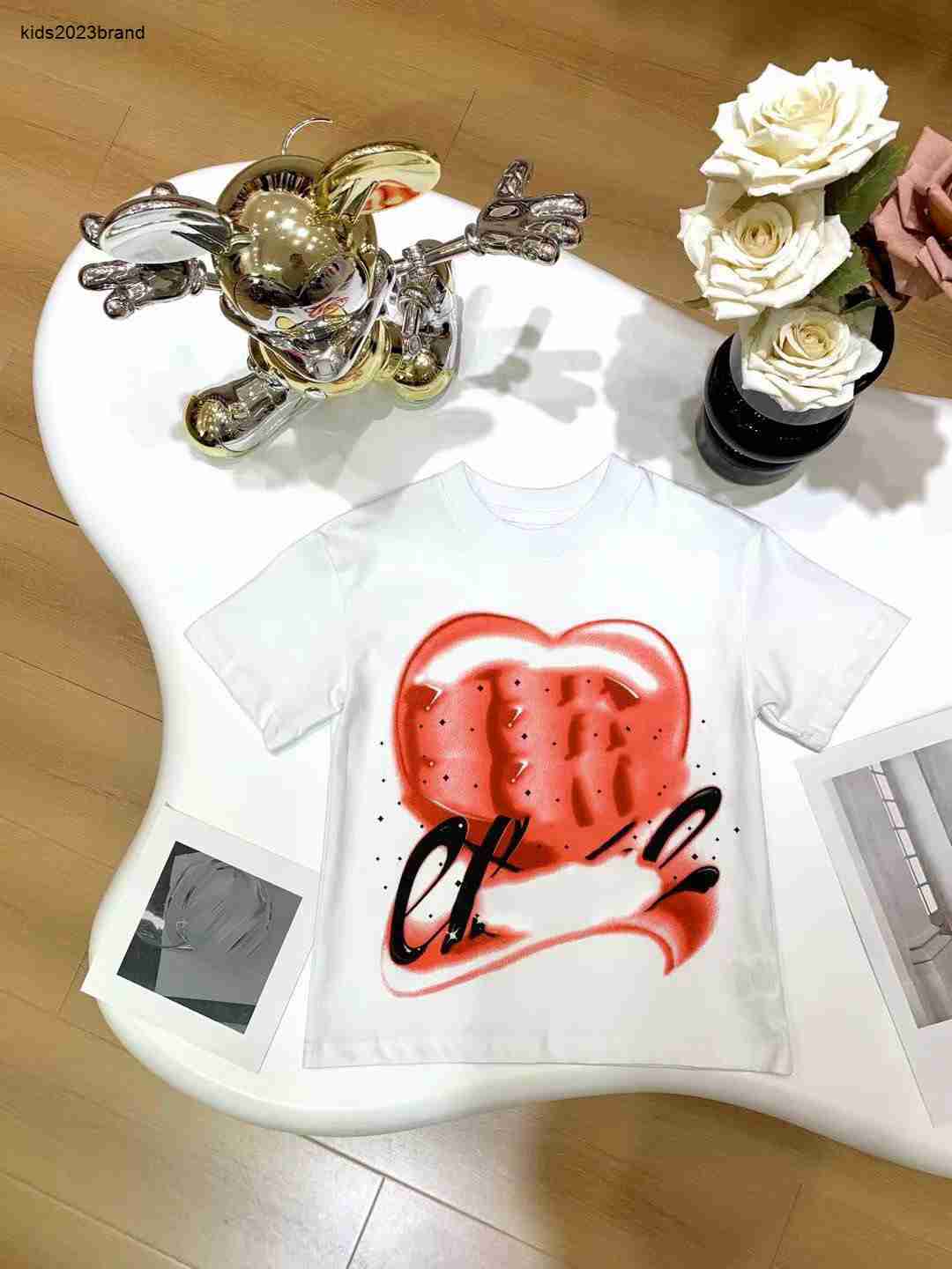 New Baby T-shirts Gradient watermark design child tees Size 100-150 kids designer clothes summer boys girl Short Sleeve Jan10-image-937383148