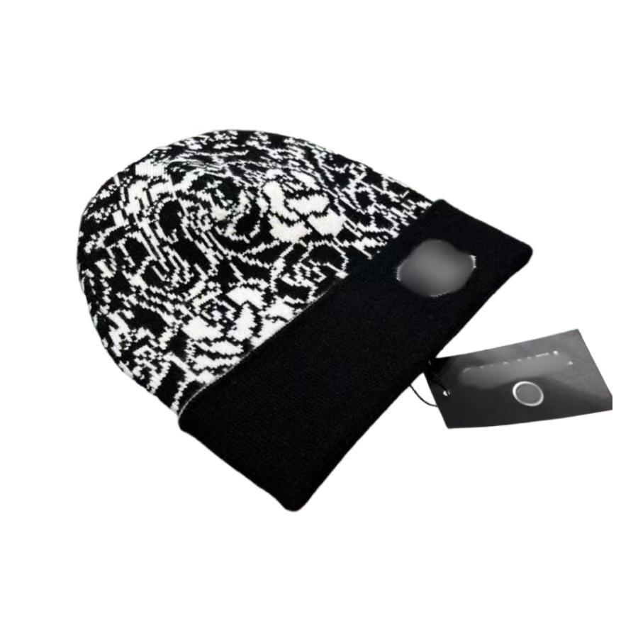 Designer knit hat winter brand Flower hats Beanie Skull Caps for men and women Cashmere letter-image-906089472