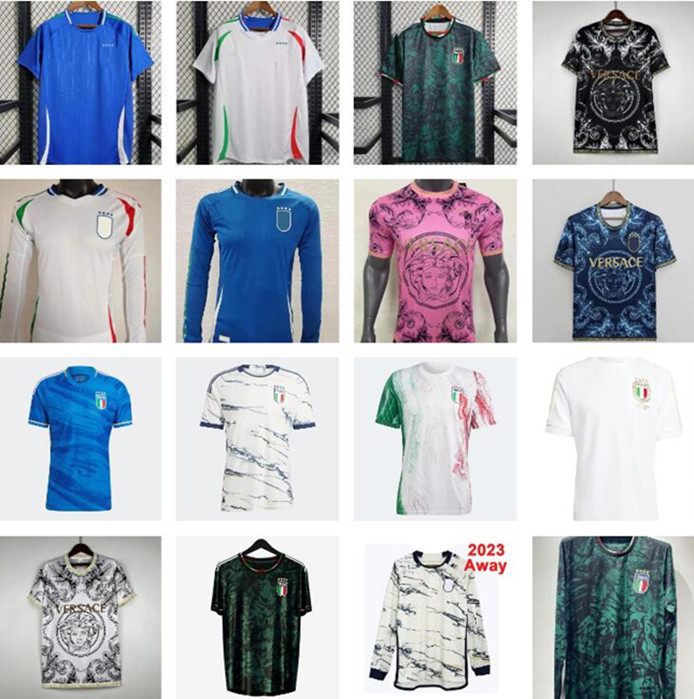 24 25 Italia CHIESA Soccer Jerseys 2023 2024 2045 Italys 125th RASPADORI VERRATTI BARELLA DONNARUMMA TOTTI LORENZO POLITANO ZANIOLO MIRETTI Football Shirt men kdis 