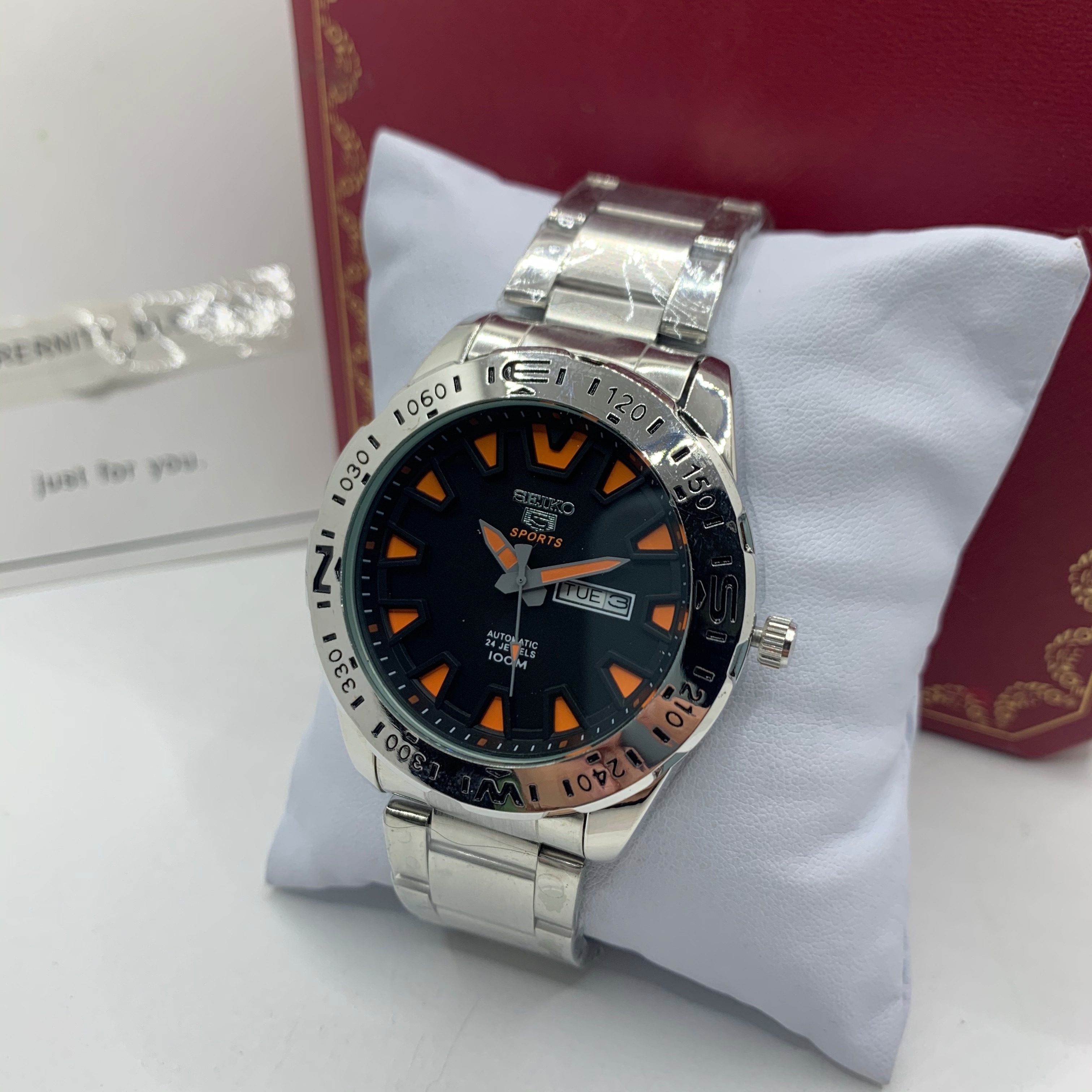 Relojes Hombre Deluxe Date SEIK New No. 5 Watch Men's Quartz Watch Blue Water Phantom Diving Watch Men's Watch Clocks-image-815852893