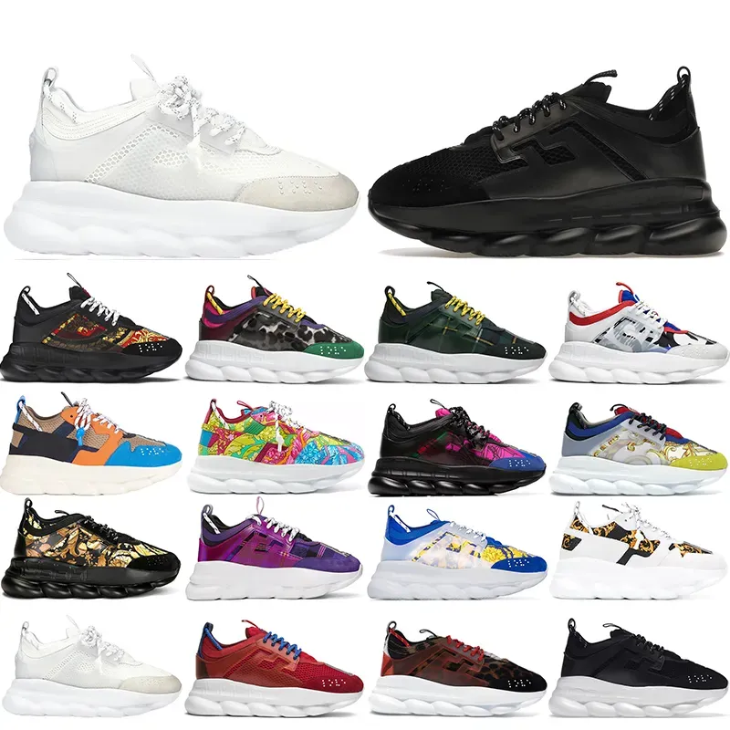 Chaussures de réaction en chaîne de créateur Baskets de sport de luxe Baskets à bout rond avec panneaux en maille Chaussure à lacets