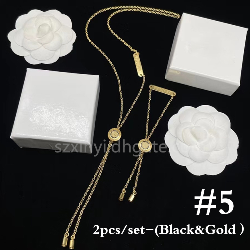 Fashion Women's Adjustable Necklace and Bracelet with Gift Box 22247-image-852648391