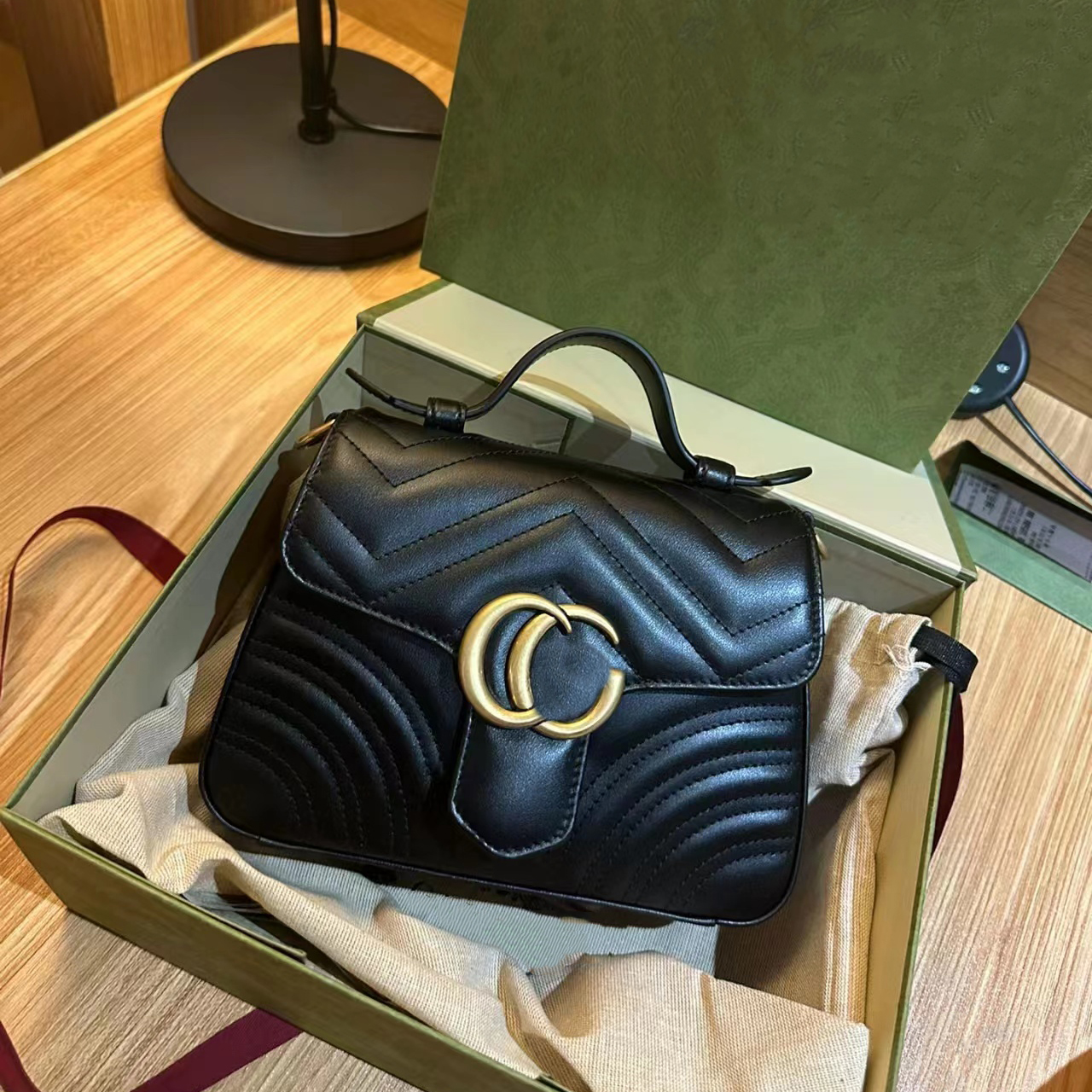 Luxe Dames Messenger Épaule Fourre-Tout Portefeuille Vintage Embrayage Matelassé Fourre-Tout Seau Sac Original Designer Mode Cadeau pour Femme Pe