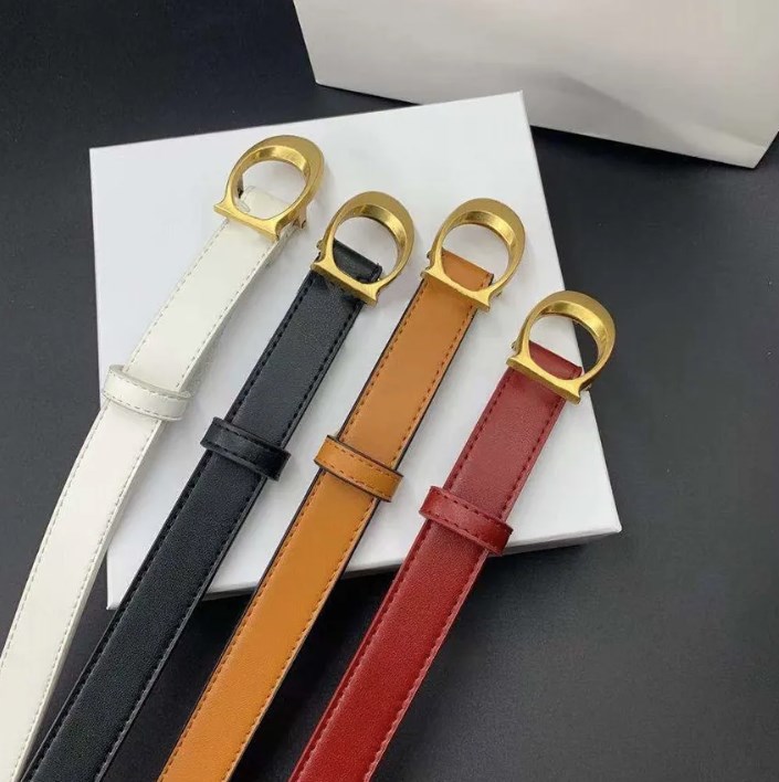 Ceinture classique de styliste en cuir véritable, élégante, 2.3cm de large, pour hommes et femmes, 4 couleurs