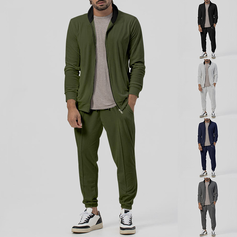 Tracksuit New Men's sets Autumn Gentlemen Set Male Sweatshirt Men clothing Multipocket Fashion Trousers High Street Jackets L260526-image-815397670