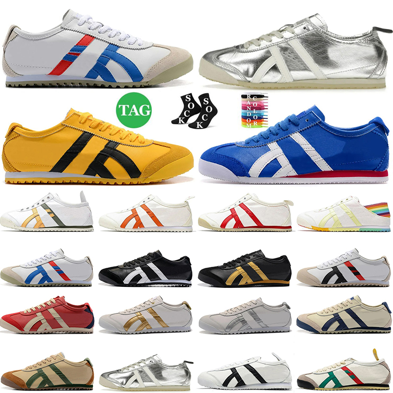 Asics Gel Running Shoes Woman Luxury Brand Trainers Asic Onitsukas Tiger Mexico 66 Vintage Black White[Code ：L]Gold Silver Mens Womens Designer S