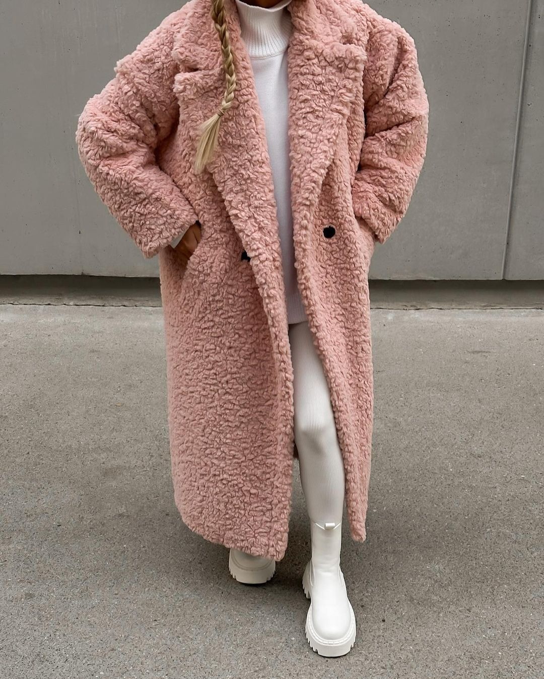 Autumn and winter new women's temperament commuter coat long sleeve lapel plush coat woman J240112