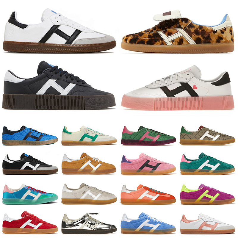 Wales Bonner Leopard Print Shoes Plate-Forme Designer Shoes Men Rose Pink Purple Silver Brown Black White Blue Bird Luxury Sneakers Womens Mens Shoe