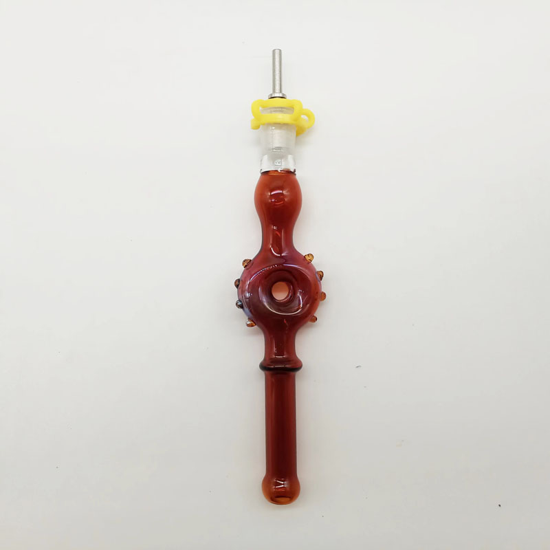 DPGHS126 Nector 5.9 inch Smoking Glass Collector Kit With 10Mm Stainless Steel Tip and Plastic Clip-image-1091453263