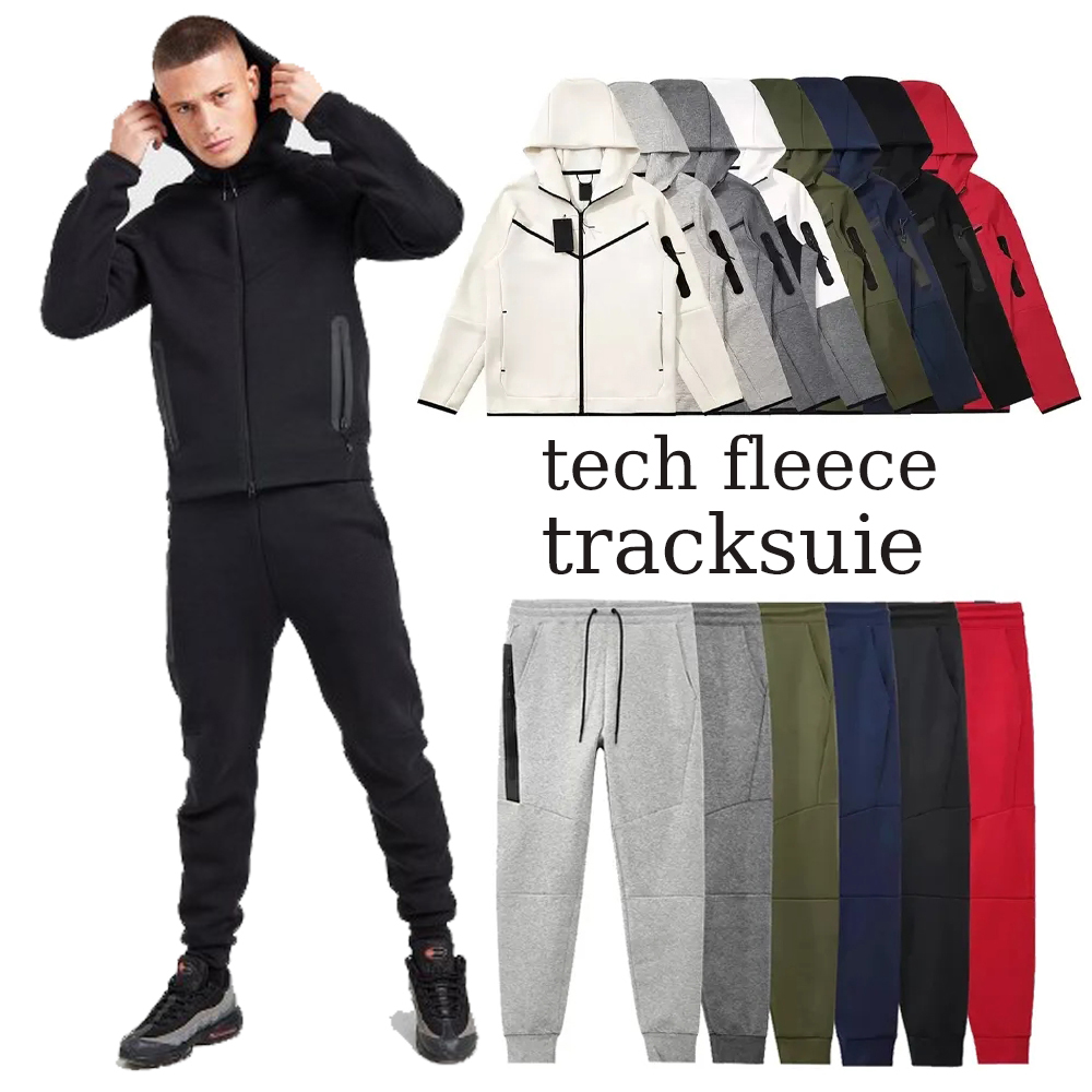 Mens Tracksuit Tech Fleece Sweatsuit UKdrill DripNSW Greenwig Hoodie Two Pieces Set Designer with Womens Sleeve Zip Jacket Trousers Size S-3XL 