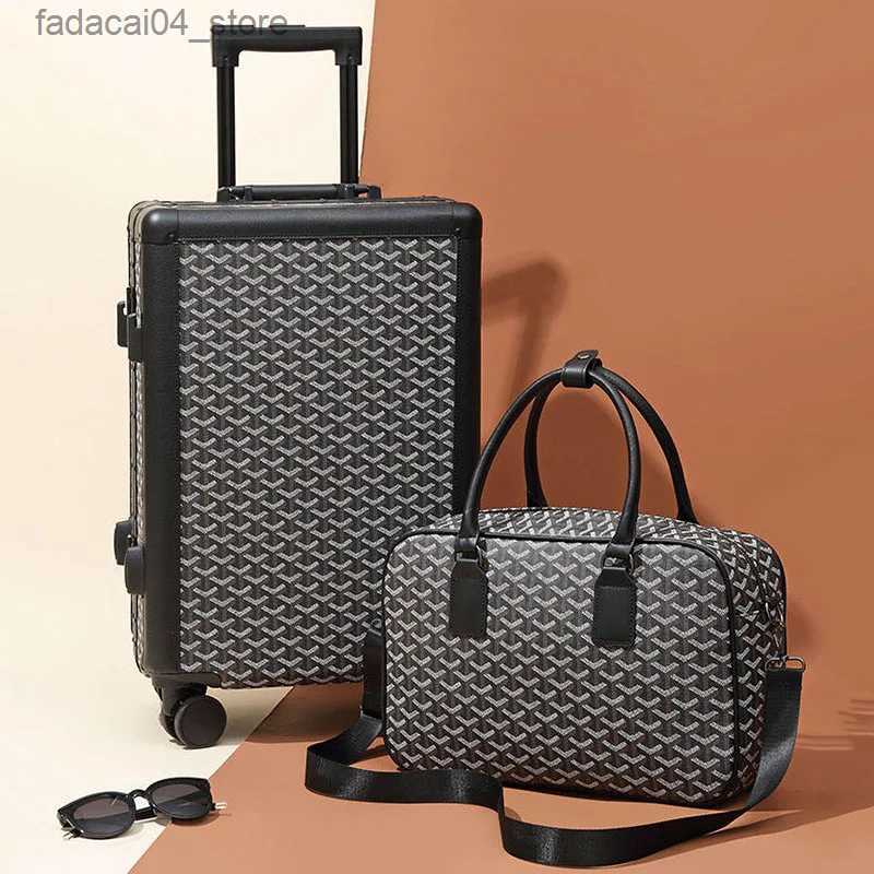 Suitcases New high appearance level pull rod box Aluminum frame box 20 inch boarding luggage Large capacity suitcase multi-wheel Q240115-image-938701110