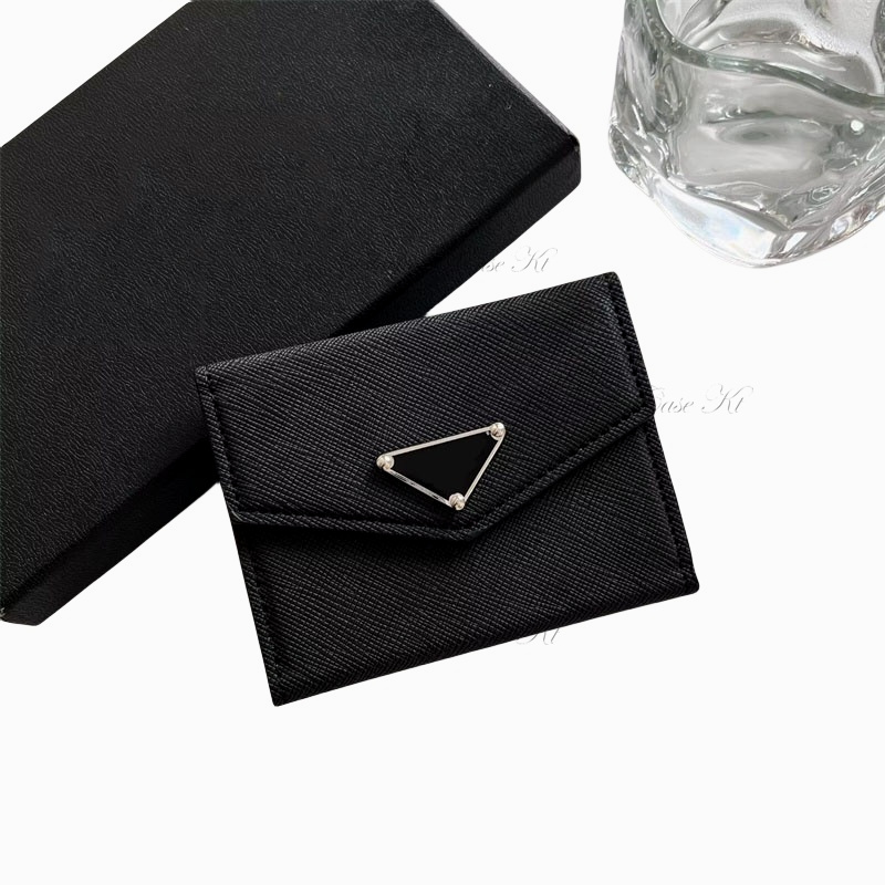 Designers removable Wallets Holder Coin Purses Luxurys Triangular nameplate brand bag Womens Wallet Handbags Bags Credit Card Holder Key Pouch buckl
