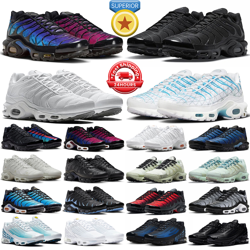 tn plus 3 Terrascape men women running shoes tns 25th Anniversary Utility Triple Black Clean White Pink Hyper Blue Fury Unity mens trainers outdoor sports sneakers 