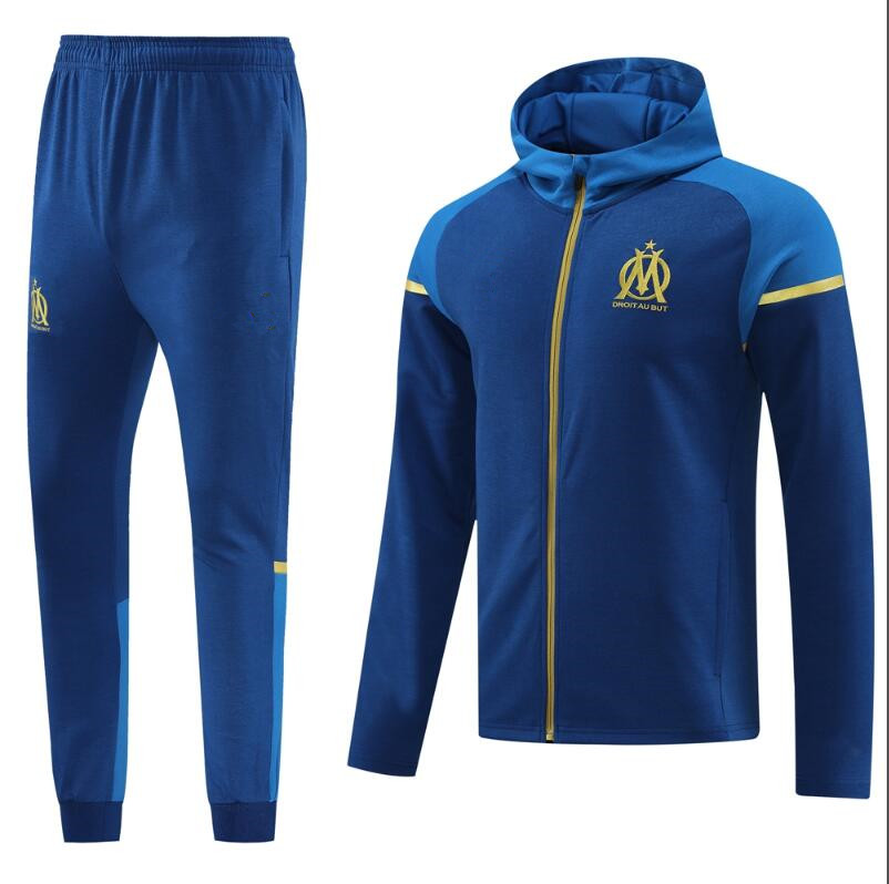 23 /24 Marseilles men adult hooded tracksuit soccer jacket sets Survetement 22 23 OM maillot foot MILIK PAYET football full Zipper jackets traini-image-876467554