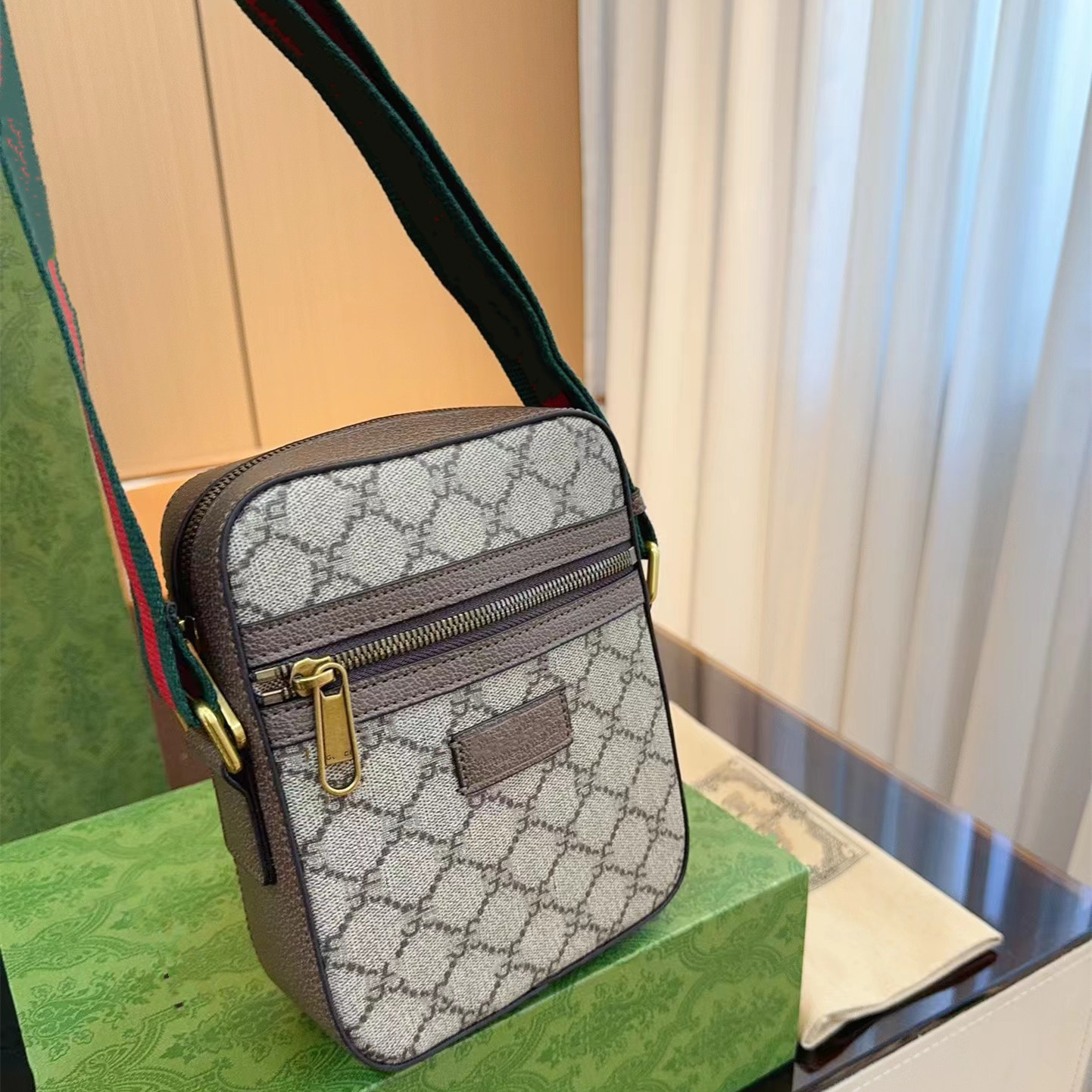 Hot Fashion Mens print Shoulder Bags Man Genuine Leather Briefcases Bolsas Messenger Bag Wedding Dress business Crossbody Bag Handbags-image-938722674