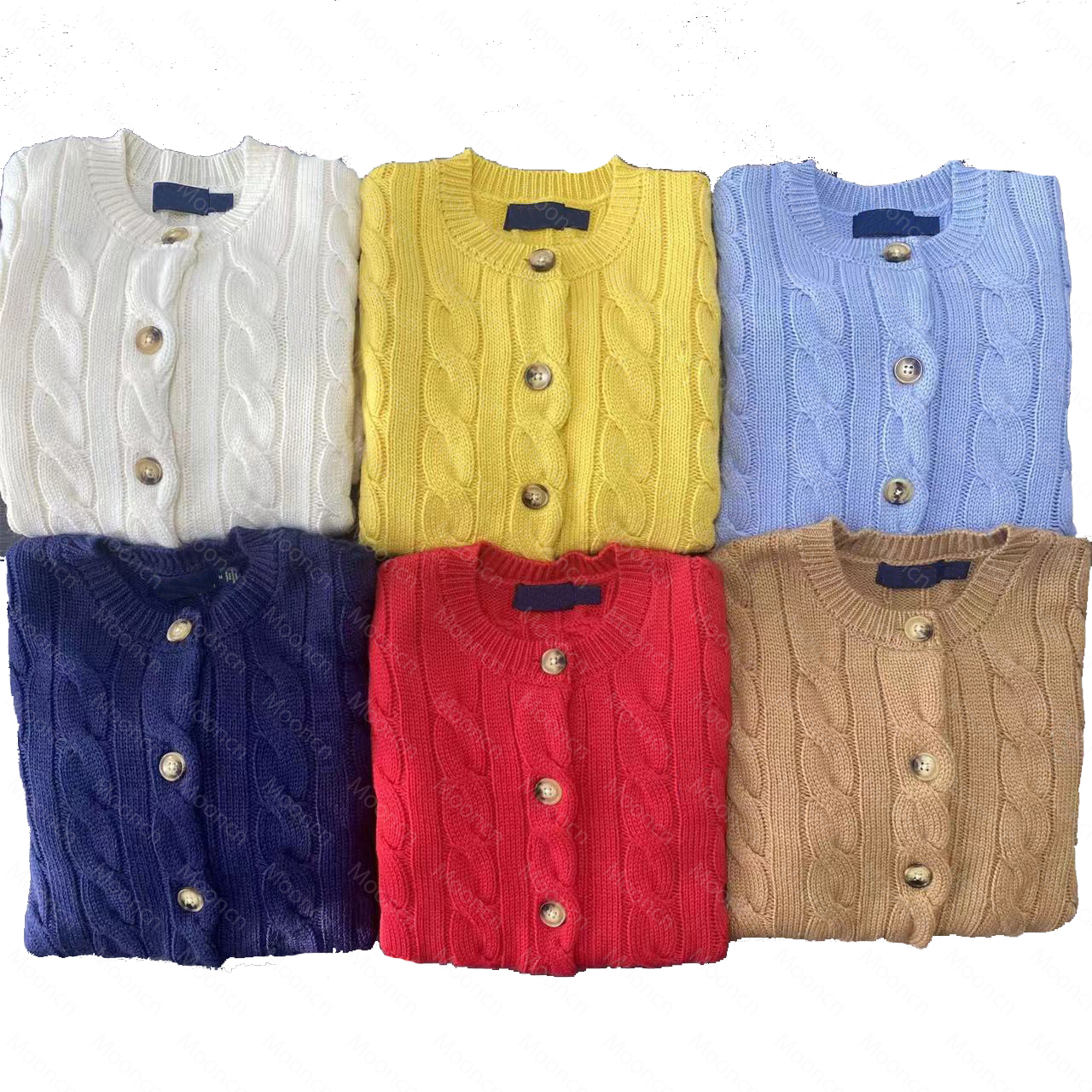 Automne hiver cardigan femmes designer pull femmes marque de luxe mélange de coton vêtements imprimés géométriques tricots confortables et chauds