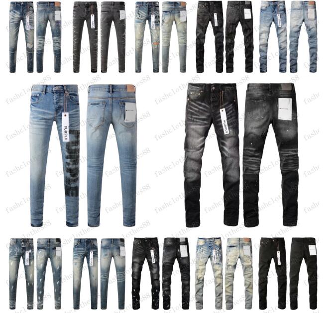 Purple Jeans Denim Trousers Mens jeans Designer Jean Men Black Pants High-end Quality Straight Design Retro Streetwear Casual Sweatpants Designers Joggers Pant 