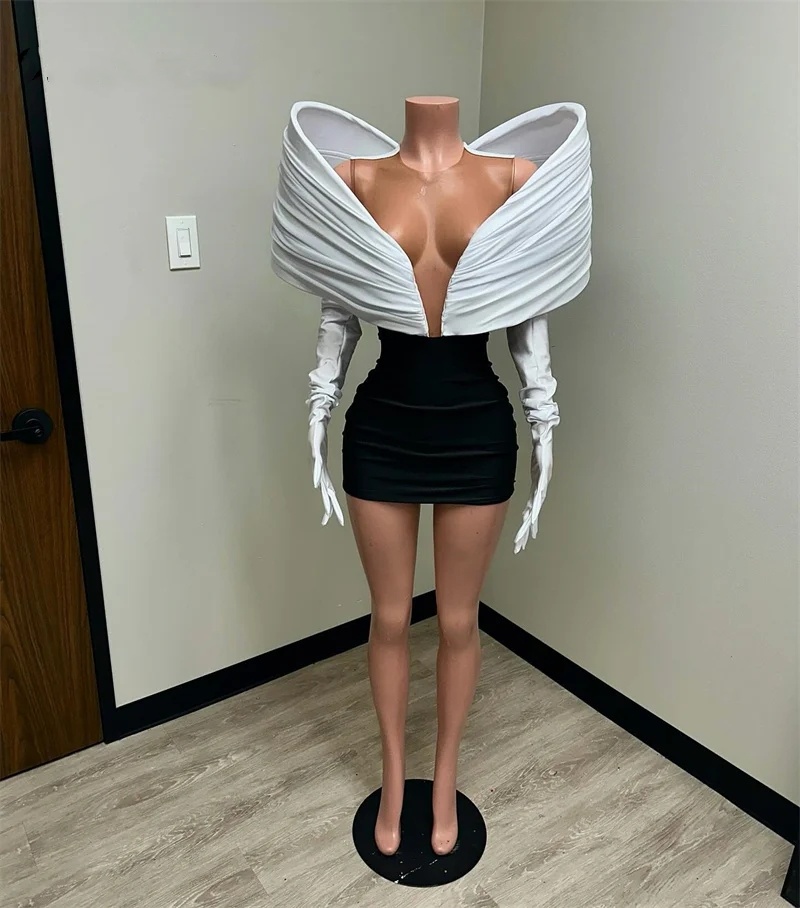 Superbe nouvelle arrivée 2024 pour les filles noires robes de bal avec deux gants de fête d'anniversaire robes de queue robe de bal sur mesure