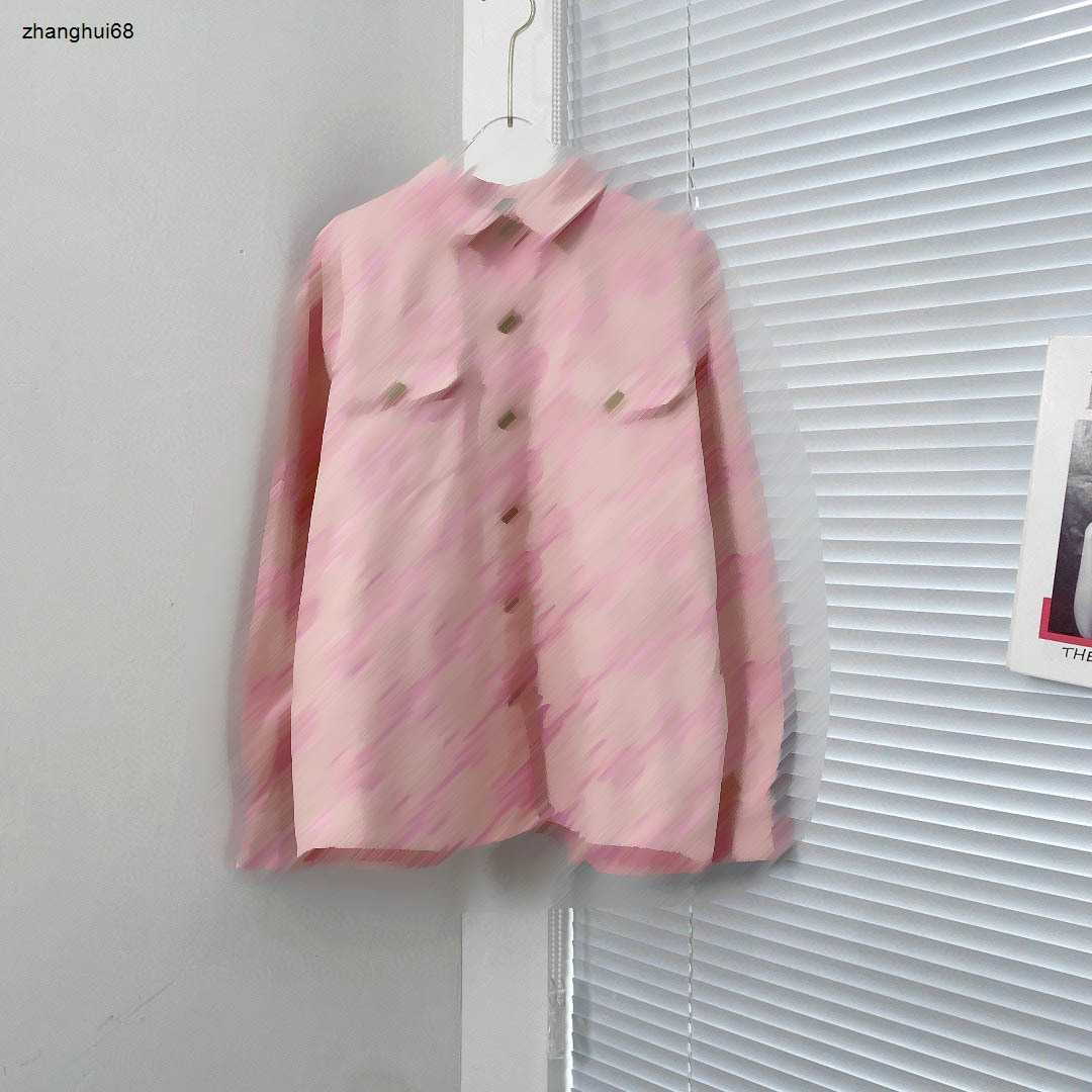 Luxurious chemise Femme Designer Dames Fashion Logo Full Imprimé Jacquard Lappe à manches longues Haut-qualité Haute Haute Jan 16 janvier