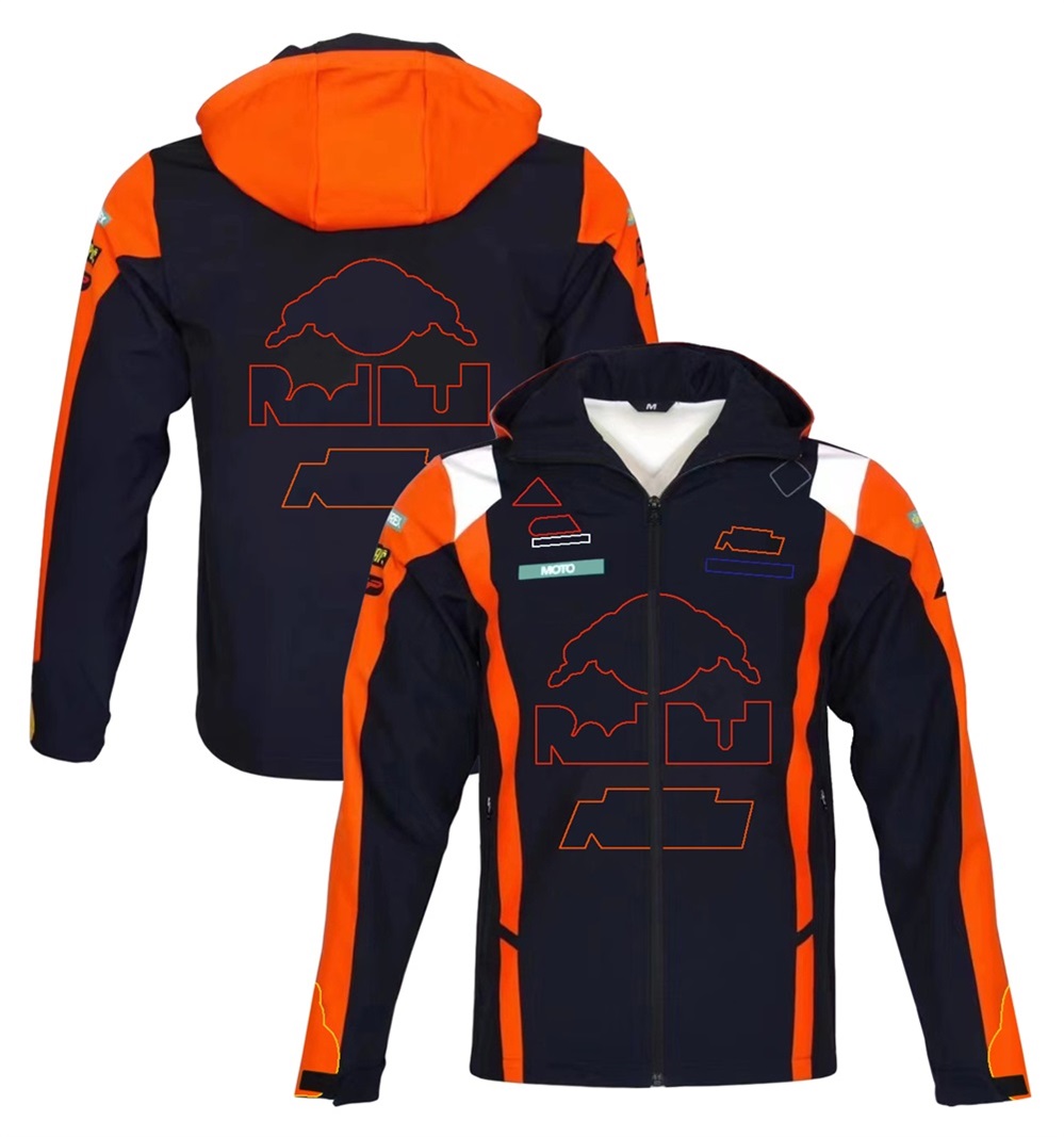 2024 Moto Team Windproof Jacket Motorcycle Men&#039;s Cross-country Cycling Clothing Hoodie Jacket Winter Casual Windproof Zip Up Jacket-image-938921887