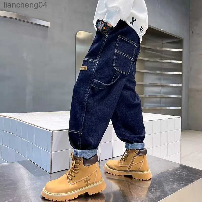 Jeans Big Boy Jeans For Kids Trousers Boys Pants Children's Clothing 10 12Years Boy's Child Baggy Summer Clothes Teenager New Jeans-image-939206797