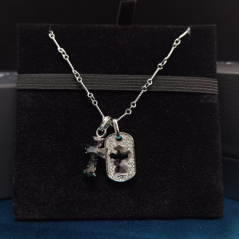 Designer Pendant Necklaces Full of Diamonds Cross Flower Necklace Hip Hop Collar Chain Sweater Chain-image-981649122