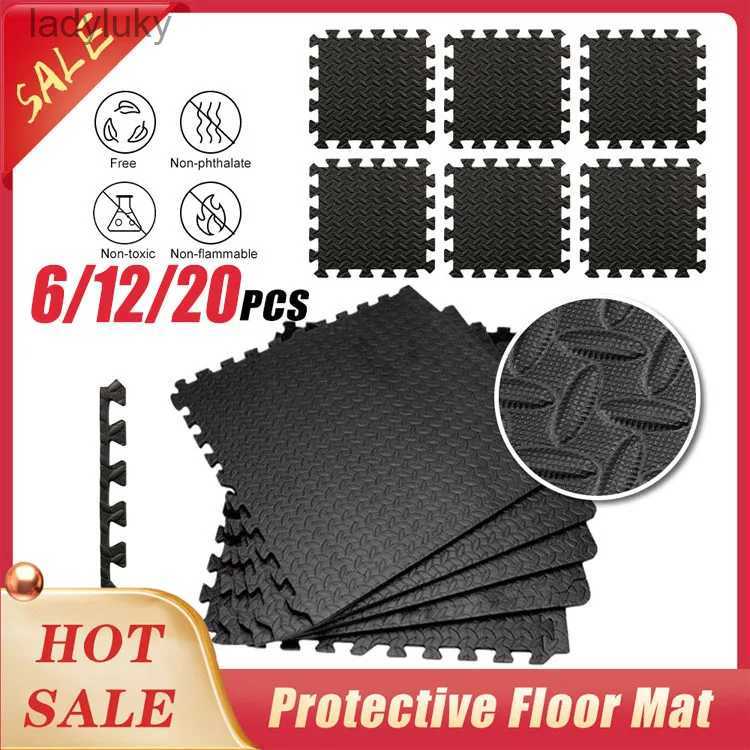 Yoga Mats 6/12/20PCS 30x30cm EVA Leaf Foam Mat Indoor Sports Yoga Non-slip Splicing Mats Floor Tile Protection Anti-shock FitnessL240118-image-939365517