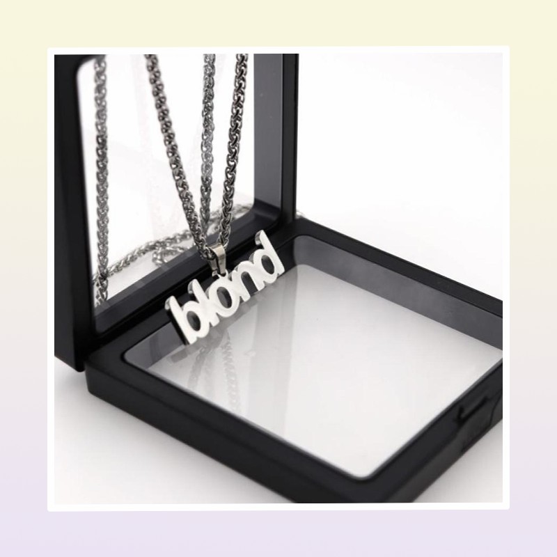 Frank ocean blond fashion brand men and women pendant necklace hiphop personality couple street allmatch jewelry3368278