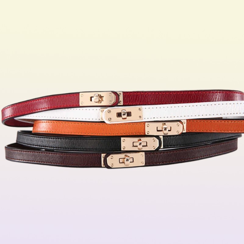Luxury Brand Belts for Women Waist Belt Genuine Leather h Cinturon Mujer Easy Belt Thin High Quality Ceinture Femme Cintos Q0
