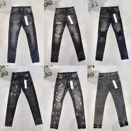 Men Designer Jean Black Pants Denim Trousers Fashion Casual Streetwear Fine Workmanship Middle Waisted Slim Straight Leg Pant Mens Clothes