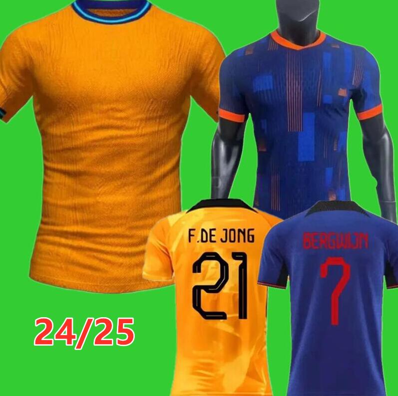 24 25 Netherlands MEMPHIS soccer jersey 2024 Holland club jersey DE JONG VIRGIL DUMFRIES BERGVIJN Shirt 2024 KLAASSEN BLIND DE LIGT VIRGIL men ki-image-939481725