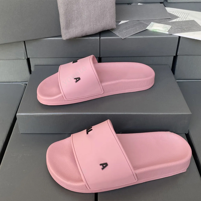 Fashion Slides Slipper Sliders Paris Slides Sandals Slippers For Men Women Hot Designer new Unisex Pool Beach Flip Flops With Box Size 35-46