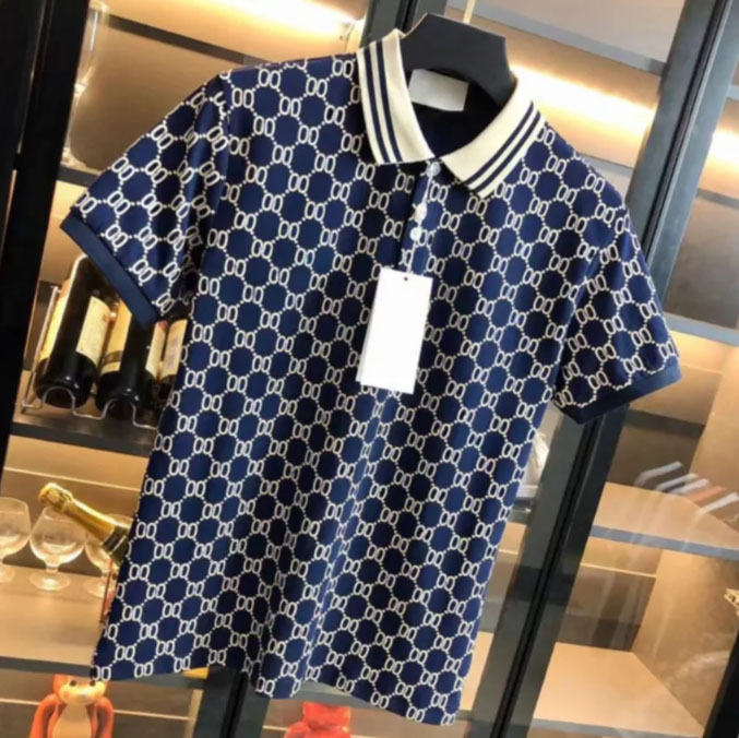 2024 Summer Brand Clothes Designer Polo Shirts Mens Casual Stylist Polos Fashion Snake Bee Print Embroidery T Shirt High Street Mens Tees M-3XL w
