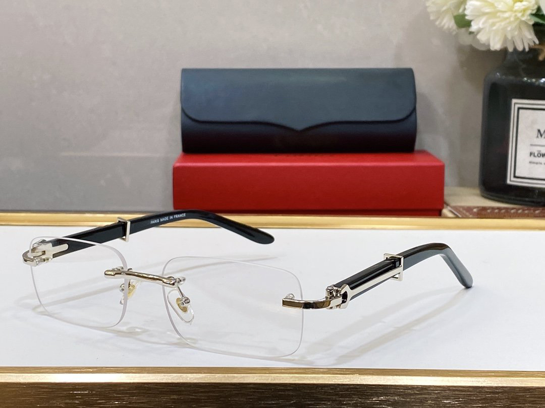 Luxury Glasses Designer Sunglasses for Men Women Black Wooden Frame C Decor Series Alloy Vintage Glasses Anti-UV Driving Fashion Eyewear gafas pa-image-940130090